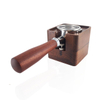 Café en bois Tamper Stand Stand Café Mesure Tamper Cuillère Mesure Tamper Noir Express Stand Café Cuillère