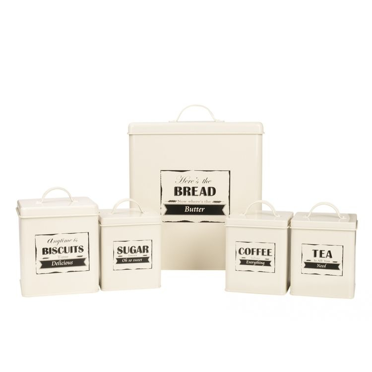 Bocal de stockage des aliments Conteneur de stockage hermétique En acier inoxydable Thé Sucre Café En métal Ensembles de bidons de cuisine avec boucle scellée