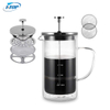 I-TOP GFP06 350ml 600ml 1000ml couvercle en bambou cafetière Prensa Francesa café de voyage presse française en acier inoxydable