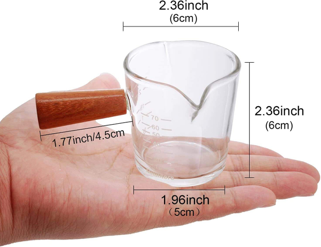 Transparent En Gros Petit Espresso Verre À Liqueur Creative Verre Café Thé Boissons Dessert Petit Déjeuner Lait Tasse En Verre