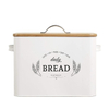 Grande boîte de stockage de pain Extra Large Vintage Farmhouse Boîte à pain en métal pour comptoir de cuisine