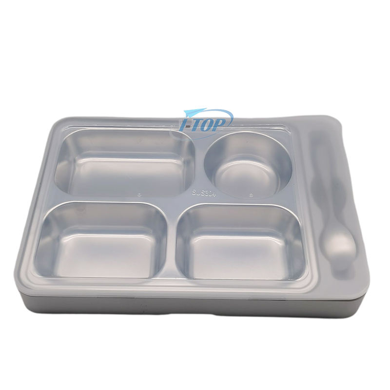 2022 Amazon Wholesale Leakageproo Acier Inoxydable Kid Food Containers School Metal Bento Lunch Box