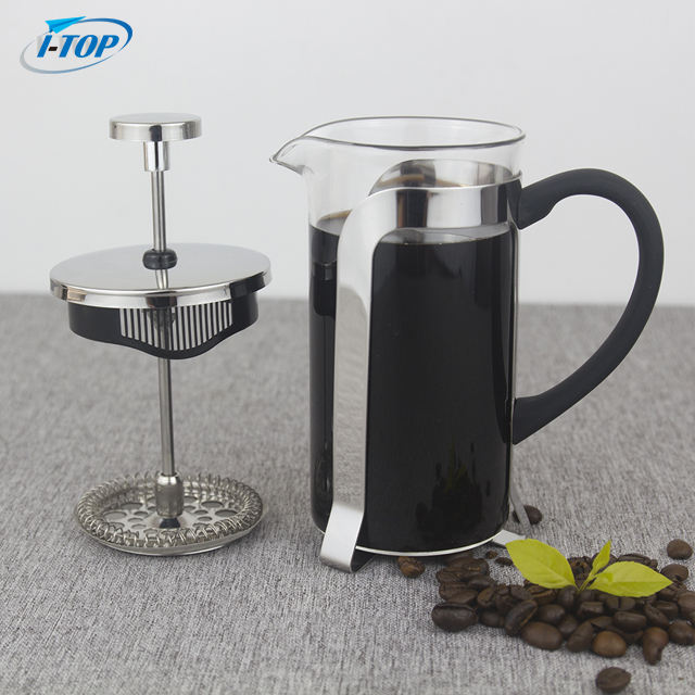 I-TOP GFP16 Fabricant Qualité Alimentaire Noir 1 Litre 8 Tasses Cafetière Presse Française