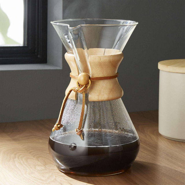 Filtre en acier inoxydable en verre borosilicaté de haute qualité versé sur le goutteur de café