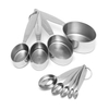 Vente en gros Cuisine Cuisson Cuisson Utilise Or Rose Robuste Miroir En Acier Inoxydable Poli Cuillères À Mesurer Et Tasses Ensemble 2 acheteur