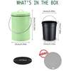 Poubelle à compost Eco matériau recyclé ménage intérieur acier inoxydable cuisine poubelle filtre Compost pour cuisine pour engrais