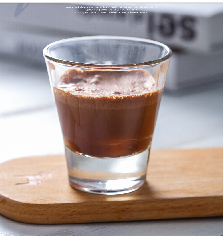 Verre à liqueur Logo personnalisé Verres à liqueur Tequila de haute qualité 30ml / 1oz Bullet Shot Glass Pour Bar et café barista outils