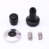 Poignée en aluminium noir et support Barista Espresso Tamper 51-58mm Base Coffee Tamper avec ressort