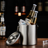Cadeau parfait 4L Portable Champagne vin refroidisseur extérieur seau à glace Double paroi en acier inoxydable seau à glace pour barbecue