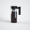 Écologique sans BPA en gros 1300ml borosilicate verre clair infusion froide cafetière glacée pichet avec infuseur amovible