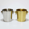 Seau à glace à double paroi en métal avec couvercle, pince à glace et passoire Seau à glace isolé 3L pour bar à cocktails, vin, accessoires de bar