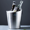 Conception personnalisée seau à glace de vin de Champagne de 3 litres garder au frais pendant des heures seau à glace isolé en acier inoxydable pour Bar à Cocktails