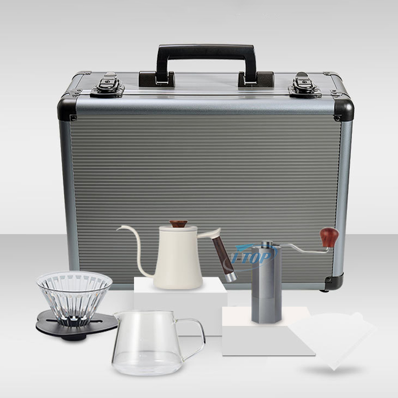 V60 Arabic Verser sur le kit de bouilloire Barista Tools Sac de camping à café Ensembles de café et de thé Goutteur de café