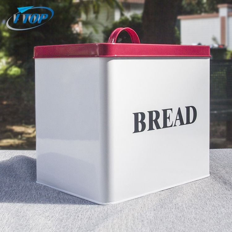 La boîte à pain de stockage en métal avec Logo personnalisé définit la boîte de stockage des aliments