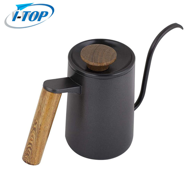 304 thé noir de haute qualité café verser sur une bouilloire à café bouilloire à col de cygne en acier inoxydable