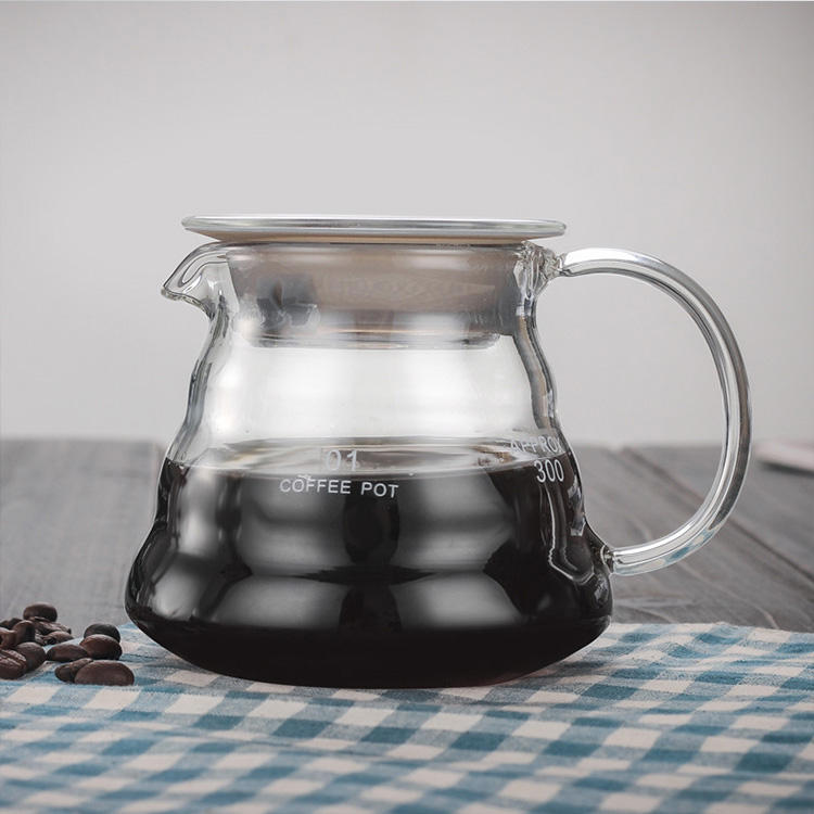 Cafetière Main Goutte À Goutte En Verre Serveur De Café Bouilloire À Thé