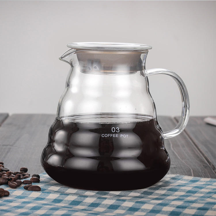 Cafetière Main Goutte À Goutte En Verre Serveur De Café Bouilloire À Thé
