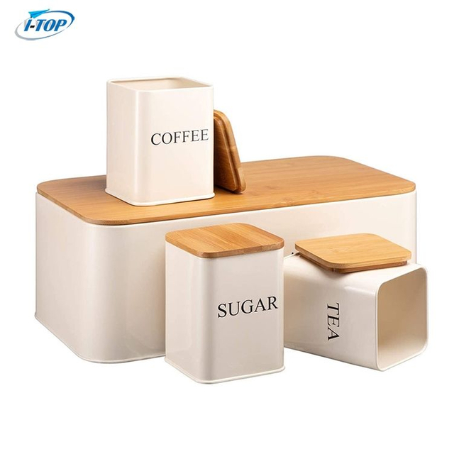 Cylindre En Acier Inoxydable Maison Cuisine Thé Café Sucre Bocal De Stockage Ensemble Avec Couvercle Joint