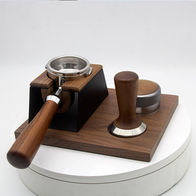 Trois trous 51/53/58MM bois café expresso inviolable support Barista café inviolable support maison café accessoires