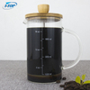 I-TOP GFP15 Haute Qualité Commerciale Goutte À Goutte En Acier Inoxydable Presse À Expresso Cafetière Résistant À La Chaleur Français Presse 350 ml Verre
