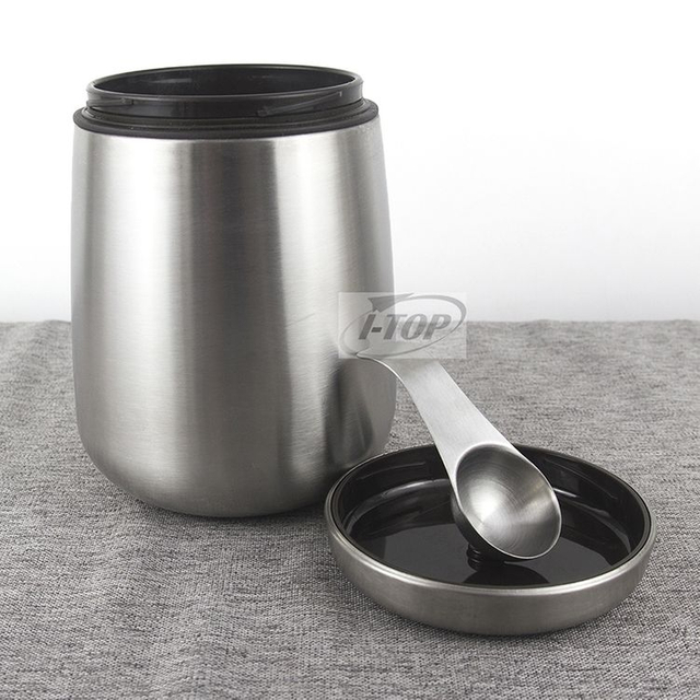 Top vente bonne qualité pot de rangement rond cuisine organisateur sucre café thé bidon ensemble avec couvercles