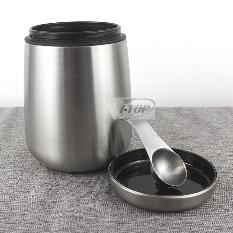 Top vente bonne qualité pot de rangement rond cuisine organisateur sucre café thé bidon ensemble avec couvercles
