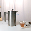 Presse française ventre Style classique en acier inoxydable 34 oz isolé cafetière à Double paroi presse française avec Logo personnalisé bois