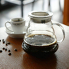 Filtre en acier inoxydable en verre borosilicaté de haute qualité versé sur le goutteur de café