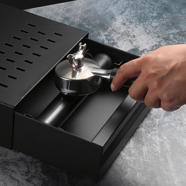 Commerce de gros de haute qualité en acier inoxydable Barista Espresso Coffee Knock Box Drawer