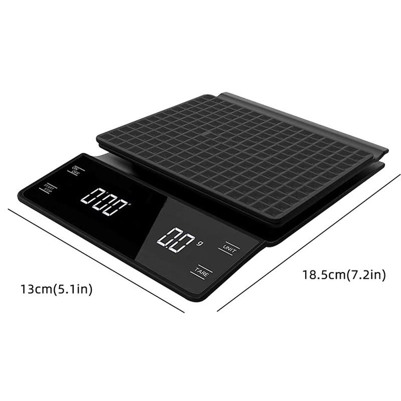Ecocoffee Vendre comme des gâteaux chauds Balance de poche numérique Mode automatique Minuterie de café Balance électronique avec cuisine de temps