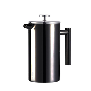 Gros Vide Double Paroi Manuel En Acier Inoxydable Filtre Maille Cafetière Presse Française Cafetière