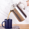 Presse à café lavable au lave-vaisselle Cafetière en acier inoxydable 304 à double paroi durable sans marc de café presse française