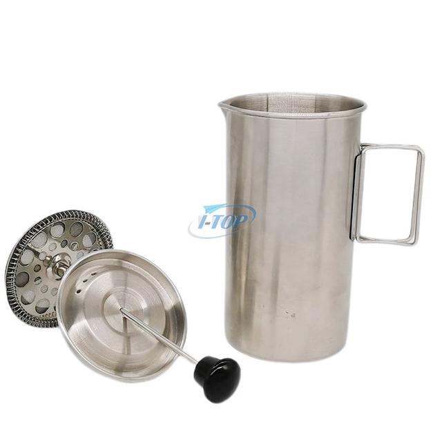 Pot de percolateur de café de Camping en acier inoxydable 304 pour la fabrication de café en plein air