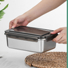 Boîte de lancement d'ensemble de récipient de nourriture d'acier inoxydable de catégorie comestible pour le restaurant de cuisine