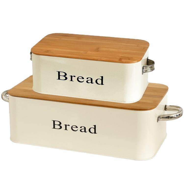 Boîte à pain Boîte à pain avec couvercle à charnière Boîte de rangement peu encombrante pour des repas plus longs et plus frais Pain Brioches Pâtisseries et gâteaux