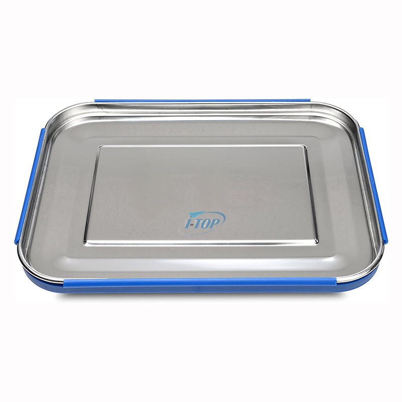 Boîte à lunch résistante aux fuites en acier inoxydable pour enfants sans BPA avec logo personnalisé avec loquets