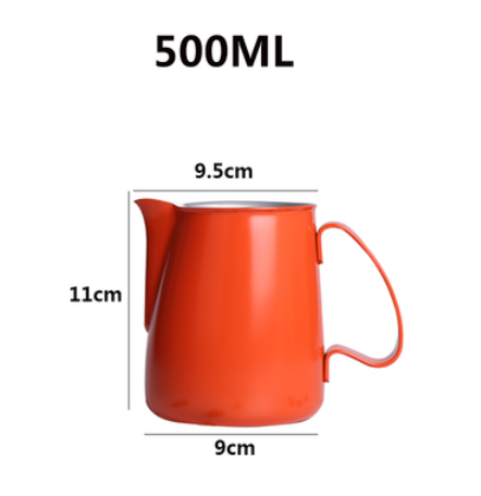 Pichet à lait Barista 600 ml en acier inoxydable pot à lait moussant tasse métal café expresso pichet à lait à la vapeur