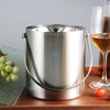 Pour les fêtes et buffet seau à glace grand récipient à glace bouteilles de vin champagne seau à glace en acier inoxydable avec couvercle et pince