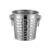 Seau à glace portable en acier inoxydable à double paroi de 3 litres pour seau à boissons