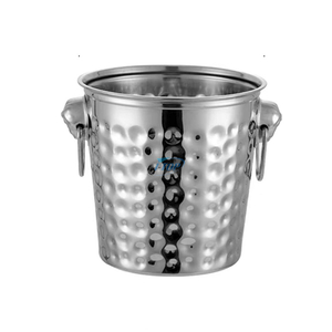 Seau à glace portable en acier inoxydable à double paroi de 3 litres pour seau à boissons