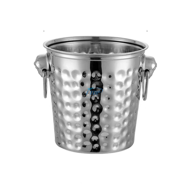 Seau à glace portable en acier inoxydable à double paroi de 3 litres pour seau à boissons