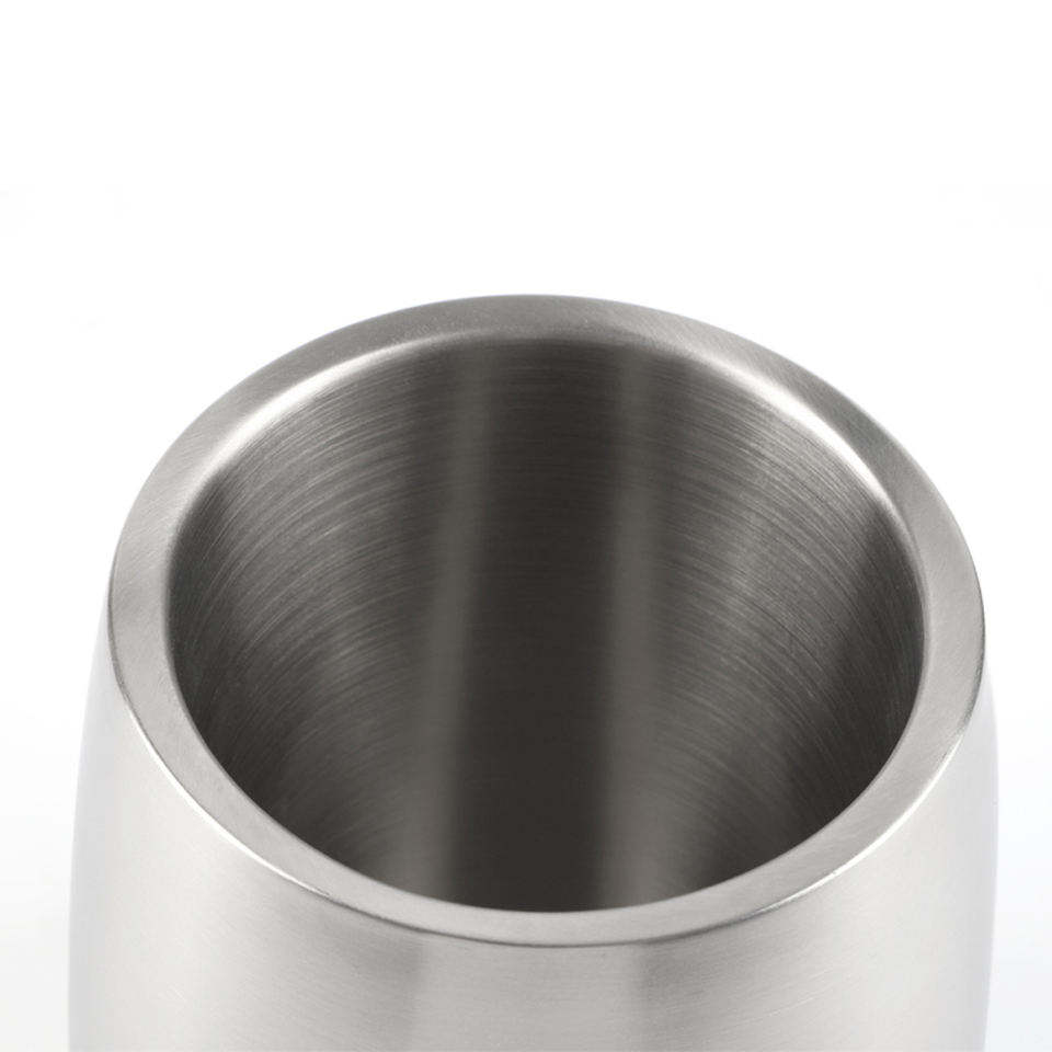 Seau à glace isolé à double paroi de 3 litres pour bar à cocktails Seaux à glace pour les fêtes Seau à glace en acier inoxydable extérieur et intérieur