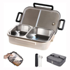 Offre spéciale lave-vaisselle boîtes à lunch écologiques en acier inoxydable alimentaire Snack conteneur bento boîtes à lunch avec 5 compartiments