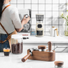 Ensemble de bourrage de café Poignée en bois Marteau de café Kit de bourrage et outil avec agitateur de café pour la distribution
