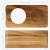 Station de bourrage de café en bois - Support de bourrage de 51 mm pour accessoires de machine à expresso - Support de porte-filtre en bois pour café