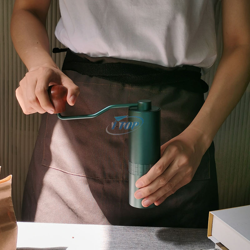 Mini moulin à café conique en acier inoxydable d'une capacité de 25 g