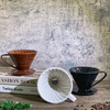 Filtre à café en porcelaine v60 en relief multicolore personnalisé en céramique versez sur le goutteur de café
