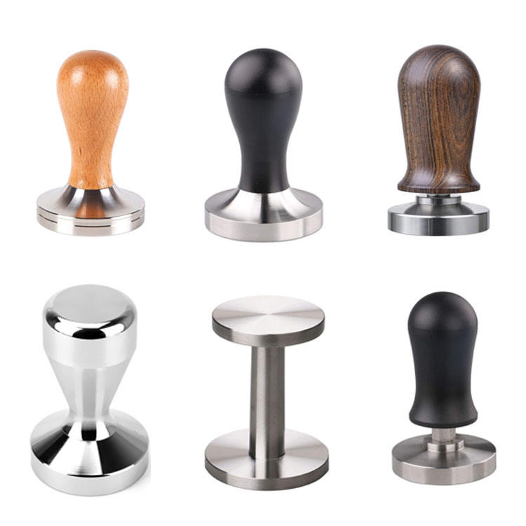 Classic Wood 49 51 53 57 58mm Base Espresso Coffee Tamper pour Coffee Powder Press