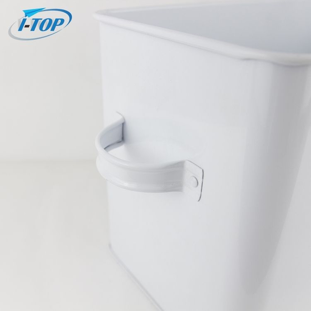 Usine Directe Personnalisée En Acier Inoxydable Pain Boîte De Rangement En Gros Unique Porcelaine Blanche Alimentaire Bin Cosmétique Boîte De Rangement Hermétique