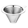 Filtre à café réutilisable goutte à goutte filtre à café goutte à goutte en acier inoxydable métal or maille passoire cône filtre à café